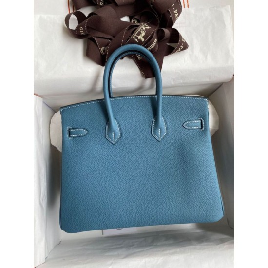 Replica Borsa Hermes Birkin 25 Retourne Blu Jean Clemence Replica Borsa Hermes Birkin 25 Retourne Blu Jean Clemence