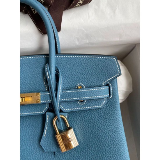 Replica Borsa Hermes Birkin 25 Retourne Blu Jean Clemence Replica Borsa Hermes Birkin 25 Retourne Blu Jean Clemence