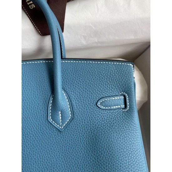 Replica Borsa Hermes Birkin 25 Retourne Blu Jean Clemence Replica Borsa Hermes Birkin 25 Retourne Blu Jean Clemence