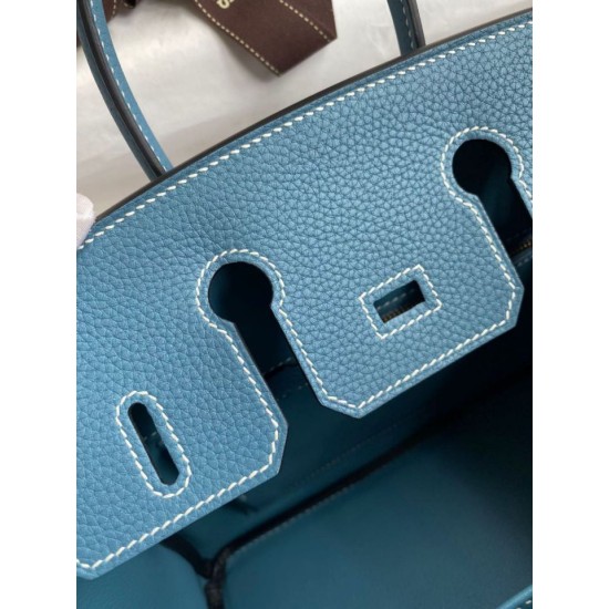 Replica Borsa Hermes Birkin 25 Retourne Blu Jean Clemence Replica Borsa Hermes Birkin 25 Retourne Blu Jean Clemence