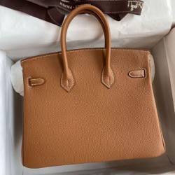 Hermes Birkin 25 Borsa Returne Gesso Clemence