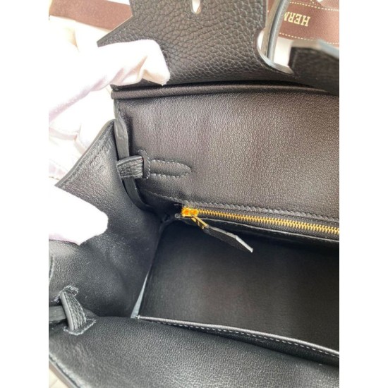 Replica Borsa Hermes Birkin 25 Retourne fatta a mano nera Clemence Replica Borsa Hermes Birkin 25 Retourne fatta a mano nera Clemence
