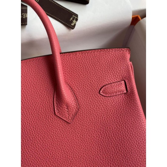 Replica Hermes Birkin 25 Retourne Borsa fatta a mano Rossetto rosa Clemence Replica Hermes Birkin 25 Retourne Borsa fatta a mano Rossetto rosa Clemence