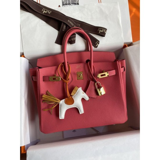 Replica Hermes Birkin 25 Retourne Borsa fatta a mano Rossetto rosa Clemence Replica Hermes Birkin 25 Retourne Borsa fatta a mano Rossetto rosa Clemence