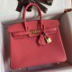 Replica Hermes Birkin 25 Retourne Borsa fatta a mano Rossetto rosa Clemence Replica Hermes Birkin 25 Retourne Borsa fatta a mano Rossetto rosa Clemence