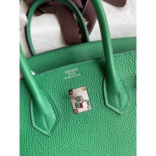 Replica Borsa Hermes Birkin 25 Retourne Clemence grigio perla Replica Borsa Hermes Birkin 25 Retourne Clemence grigio perla