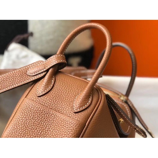 Replica Borsa Hermes Lindy Mini Clemence in pelle di vitello dorata Replica Borsa Hermes Lindy Mini Clemence in pelle di vitello dorata