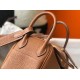 Replica Borsa Hermes Lindy Mini Clemence in pelle di vitello dorata Replica Borsa Hermes Lindy Mini Clemence in pelle di vitello dorata