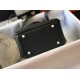 Replica Borsa Hermes Lindy Mini Pelle di vitello Clemence nera Replica Borsa Hermes Lindy Mini Pelle di vitello Clemence nera