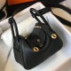 Replica Borsa Hermes Lindy Mini Pelle di vitello Clemence nera Replica Borsa Hermes Lindy Mini Pelle di vitello Clemence nera