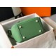 Replica Borsa Hermes Lindy Mini Clemence in pelle di vitello verde Replica Borsa Hermes Lindy Mini Clemence in pelle di vitello verde