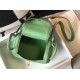 Replica Borsa Hermes Lindy Mini Clemence in pelle di vitello verde Replica Borsa Hermes Lindy Mini Clemence in pelle di vitello verde
