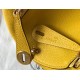 Replica Borsa Hermes Lindy Mini Clemence in pelle di vitello gialla Replica Borsa Hermes Lindy Mini Clemence in pelle di vitello gialla