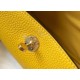 Replica Borsa Hermes Lindy Mini Clemence in pelle di vitello gialla Replica Borsa Hermes Lindy Mini Clemence in pelle di vitello gialla