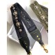 Replica Tracolla Dior Tela ricamata mimetica blu Replica Tracolla Dior Tela ricamata mimetica blu