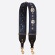 Replica Tracolla Dior Tela ricamata mimetica blu Replica Tracolla Dior Tela ricamata mimetica blu