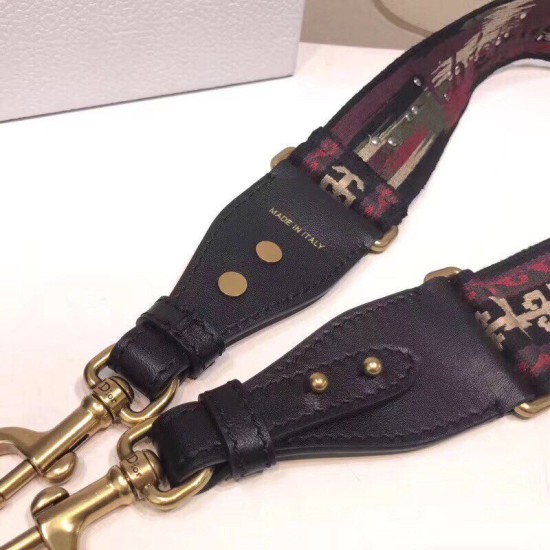 Replica Cinturino Dior Canvas di ispirazione bohémien rosso Replica Cinturino Dior Canvas di ispirazione bohémien rosso