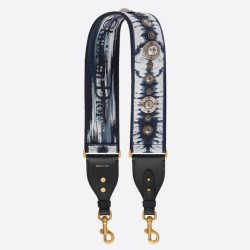 Tracolla Dior con ricamo Tie Dior multicolore blu