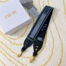 Tracolla Dior Denim Christian Dior Blu