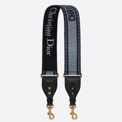 Tracolla Dior Denim Christian Dior Blu