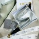 Replica Tracolla regolabile con ricamo Dior Grigia Replica Tracolla regolabile con ricamo Dior Grigia