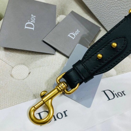 Replica Tracolla regolabile con ricamo Dior Grigia Replica Tracolla regolabile con ricamo Dior Grigia