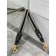 Replica Tracolla regolabile Dior con ricamo ad anello Tela Nera Replica Tracolla regolabile Dior con ricamo ad anello Tela Nera