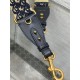 Replica Tracolla Dior con Anello Ricamo Obliquo Blu Replica Tracolla Dior con Anello Ricamo Obliquo Blu