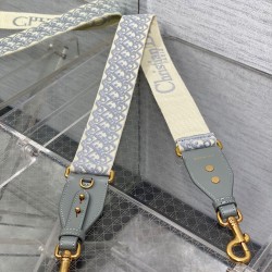 Tracolla Dior con Anello Ricamo Obliquo Grigio Tracolla Dior con Anello Ricamo Obliquo Grigio