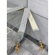 Replica Tracolla Dior con Anello Ricamo Obliquo Grigio Replica Tracolla Dior con Anello Ricamo Obliquo Grigio