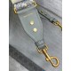 Replica Tracolla Dior con Anello Ricamo Obliquo Grigio Replica Tracolla Dior con Anello Ricamo Obliquo Grigio