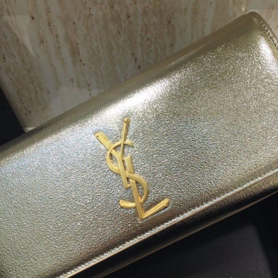 Replica YSL Saint Laurent Classic Clutch Gold Replica YSL Saint Laurent Classic Clutch Gold