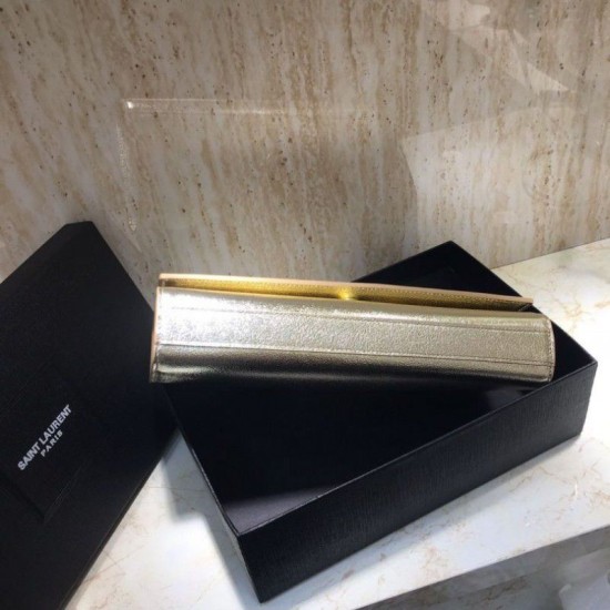 Replica YSL Saint Laurent Classic Clutch Gold Replica YSL Saint Laurent Classic Clutch Gold