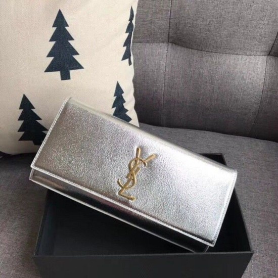 Replica Clutch YSL Saint Laurent Classic Argento Replica Clutch YSL Saint Laurent Classic Argento