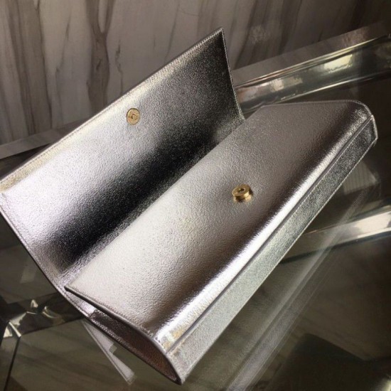 Replica Clutch YSL Saint Laurent Classic Argento Replica Clutch YSL Saint Laurent Classic Argento