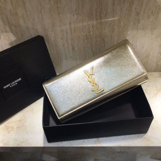 Replica YSL Saint Laurent Classic Clutch Gold Replica YSL Saint Laurent Classic Clutch Gold
