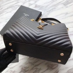 Borsa shopping YSL Saint Laurent Pelle di vitello Nera