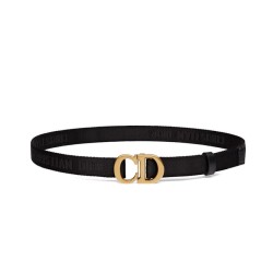 Cintura in nylon a sella da donna Christian Dior nera