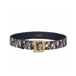 Cintura Christian Dior Diorquake Dior Oblique da donna blu scuro