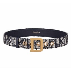 Cintura Christian Dior Diorquake Dior Oblique da donna blu scuro