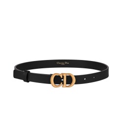 Cintura in pelle di vitello Saddle Christian Dior Nera
