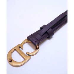 Cintura Christian Dior Saddle Dior Oblique Rossa