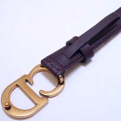 Cintura Christian Dior Saddle Dior Oblique Rossa