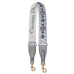 Cinturino in tela Christian Dior grigio