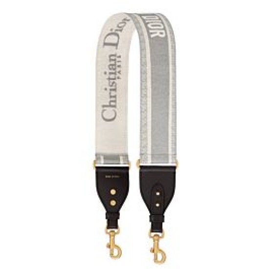 Replica Cinturino ricamato Christian Dior 'Christian Dior' grigio Replica Cinturino ricamato Christian Dior 'Christian Dior' grigio