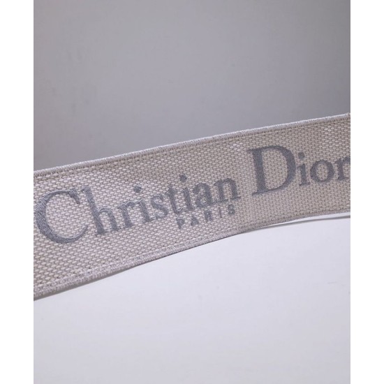 Replica Cinturino ricamato Christian Dior 'Christian Dior' grigio Replica Cinturino ricamato Christian Dior 'Christian Dior' grigio