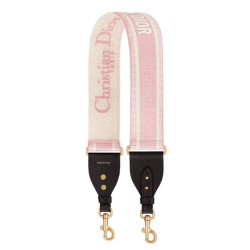 Cinturino ricamato Christian Dior 'Christian Dior' rosa