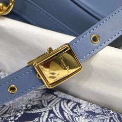 Christian Dior Medium Dior Bobby Bag Blu Christian Dior Medium Dior Bobby Bag Blu