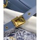 Replica Christian Dior Medium Dior Bobby Bag Blu Replica Christian Dior Medium Dior Bobby Bag Blu