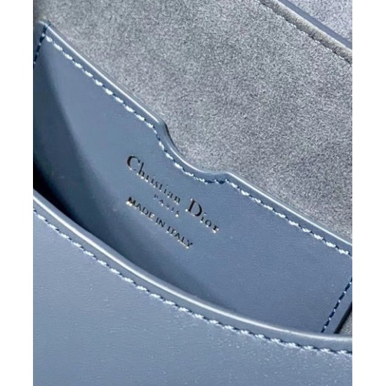 Replica Christian Dior Medium Dior Bobby Bag Blu Replica Christian Dior Medium Dior Bobby Bag Blu